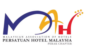 Logo of Malaysian Association of Hotels, Perak Chapter in tribute to the Malaysian Flag